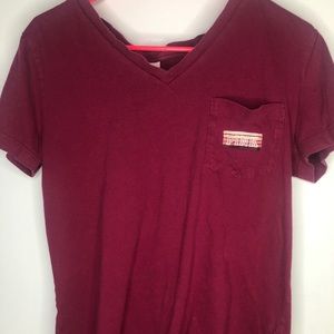 Victoria Secret PINK Maroon Tee